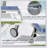 Outdoor Patio Chaise Lounge Set of 3, Aluminum Pool Lounge Chairs with Side Table and Wheels-794411836