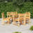 Keiu 6 - Person Teak Solid Wood Patio Dining Set Rectangular Table
