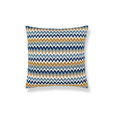 Rainbow Mountain Crewel Pillow