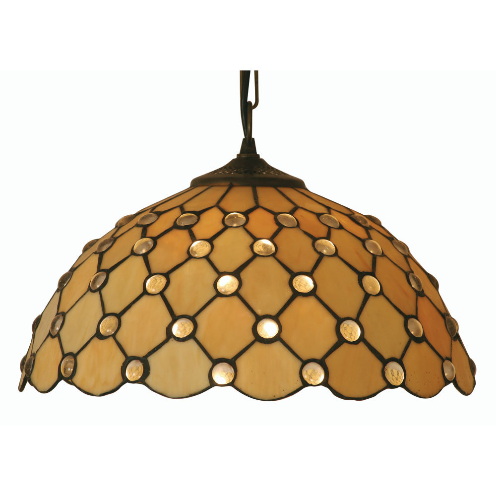 Brandee 1 - Light Antique Brass Dome Pendant