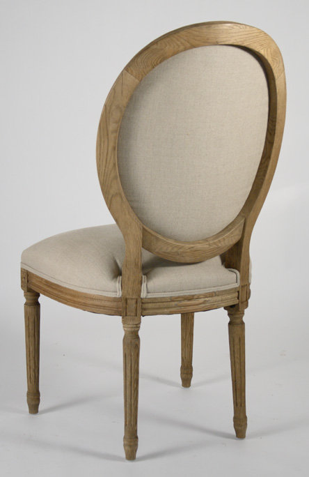 Arvidson Upholstered Dining Chair, Natural Oak, Natural Linen