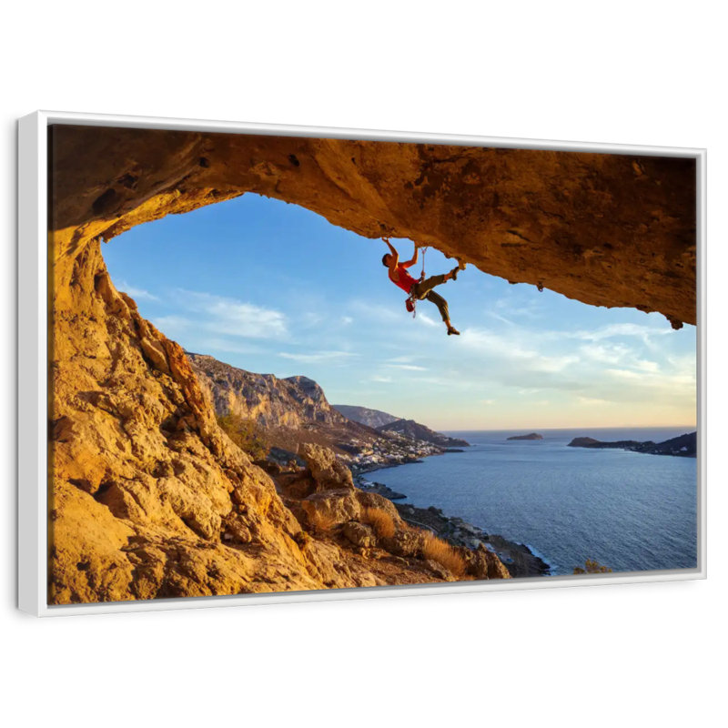 Escalade libre, Cadre flottant blanc, 31 po x 21 po