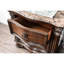 Table de chevet 2 cerisier brun