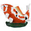 Statue diffuseur en kois asiatiques kohaku