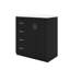 Unité de rangement de meuble-lavabo autoportant moderne 30 po avec lavabo simple et 3 tiroirs-1872125314-1872125375