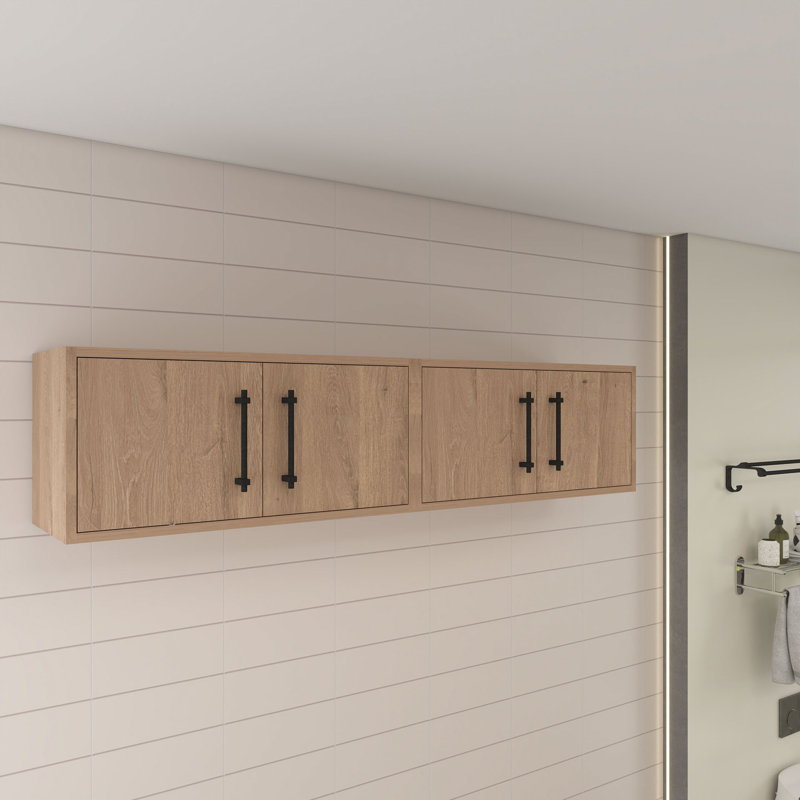 Armoire murale Victoria, Chêne rouge, H 13,8 po x l 59,3 po x P 12 po