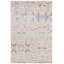 Abstract Hand Knotted Blue/Beige Area Rug-1574977080