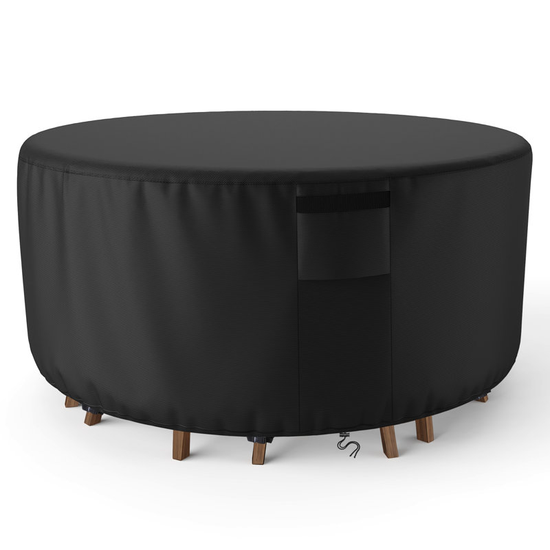 Outdoor Furniture Cover Waterproof Patio Furniture Covers for Round Table Chairs Set, 27.5" H x 62" W x 62" D