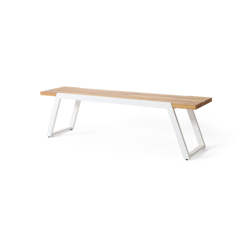 Banc d'extérieur en acacia Greenburg, Teck / noir