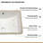 20.25"X15"  Ceramic Rectangular Undermount Bathroom Sink With Overflow
