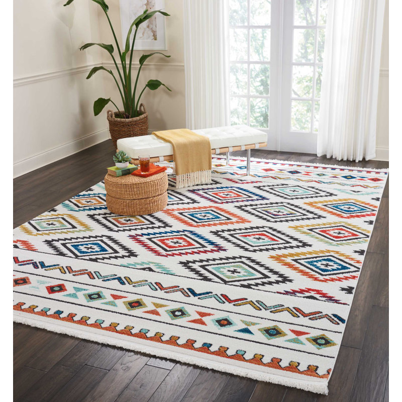Pittsfield Southwestern Indoor Rug, Rectangle 9'3" x 13'