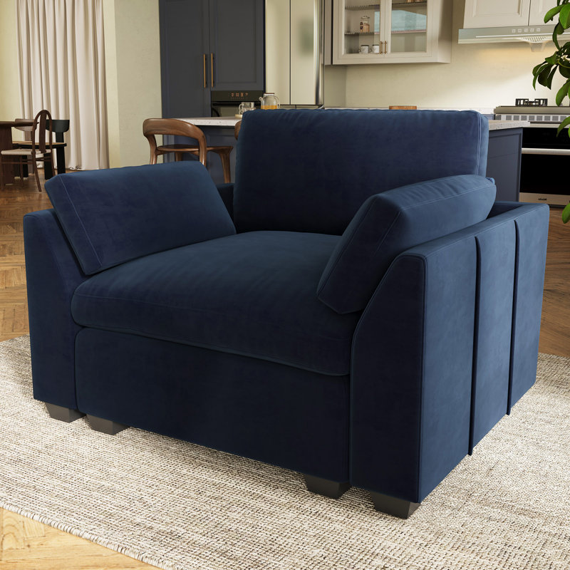 Canapé simple Knopp, Bleu