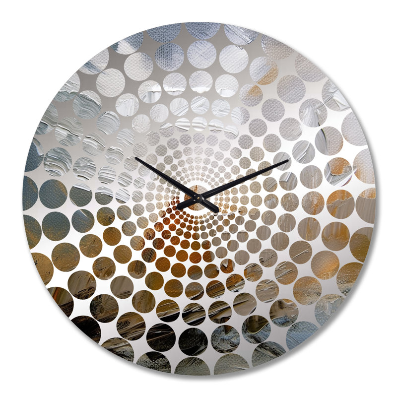 Willona - Horloge murale peinture abstraite, Grand