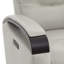 Britnee Genuine Leather Swivel Power Recliner-156845056