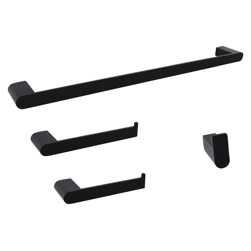 Ensemble de quincaillerie de salle de bain Midtown, Noir mat