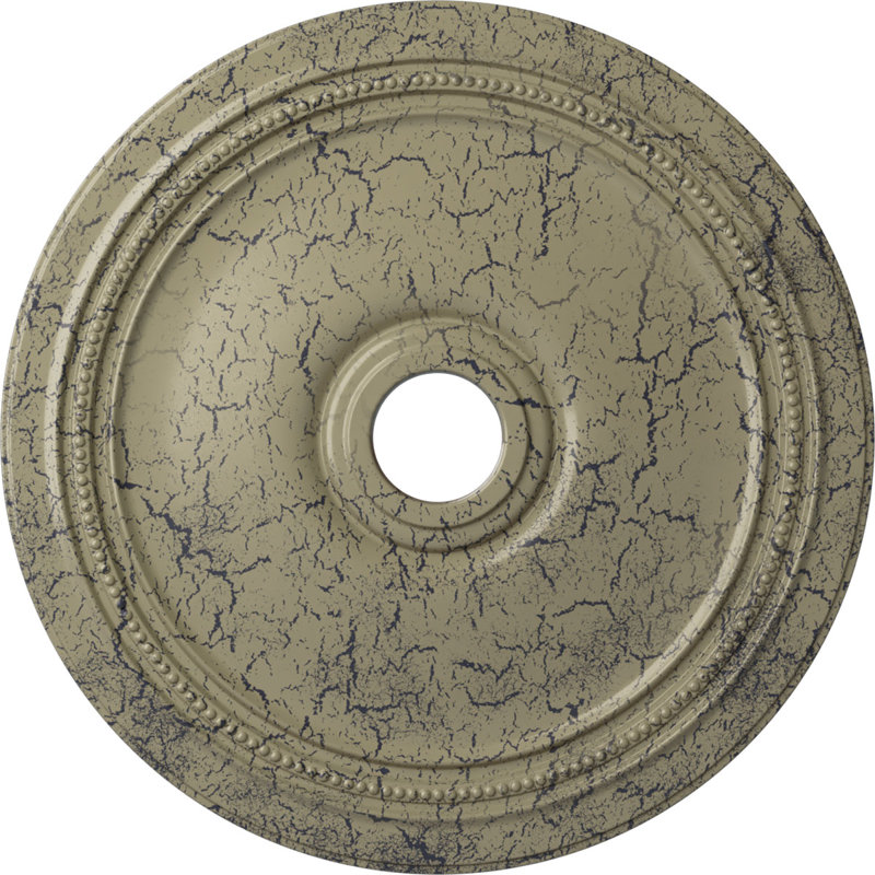 24 po de diamètre extérieur x 3 5/8 po de profondeur x 1 1/4 po de médaillon de plafond Diane (convient aux auvents jusqu'à 6 1/4 po)
