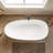 55.12'' x 28.35'' Freestanding Soaking Solid Surface Bathtub