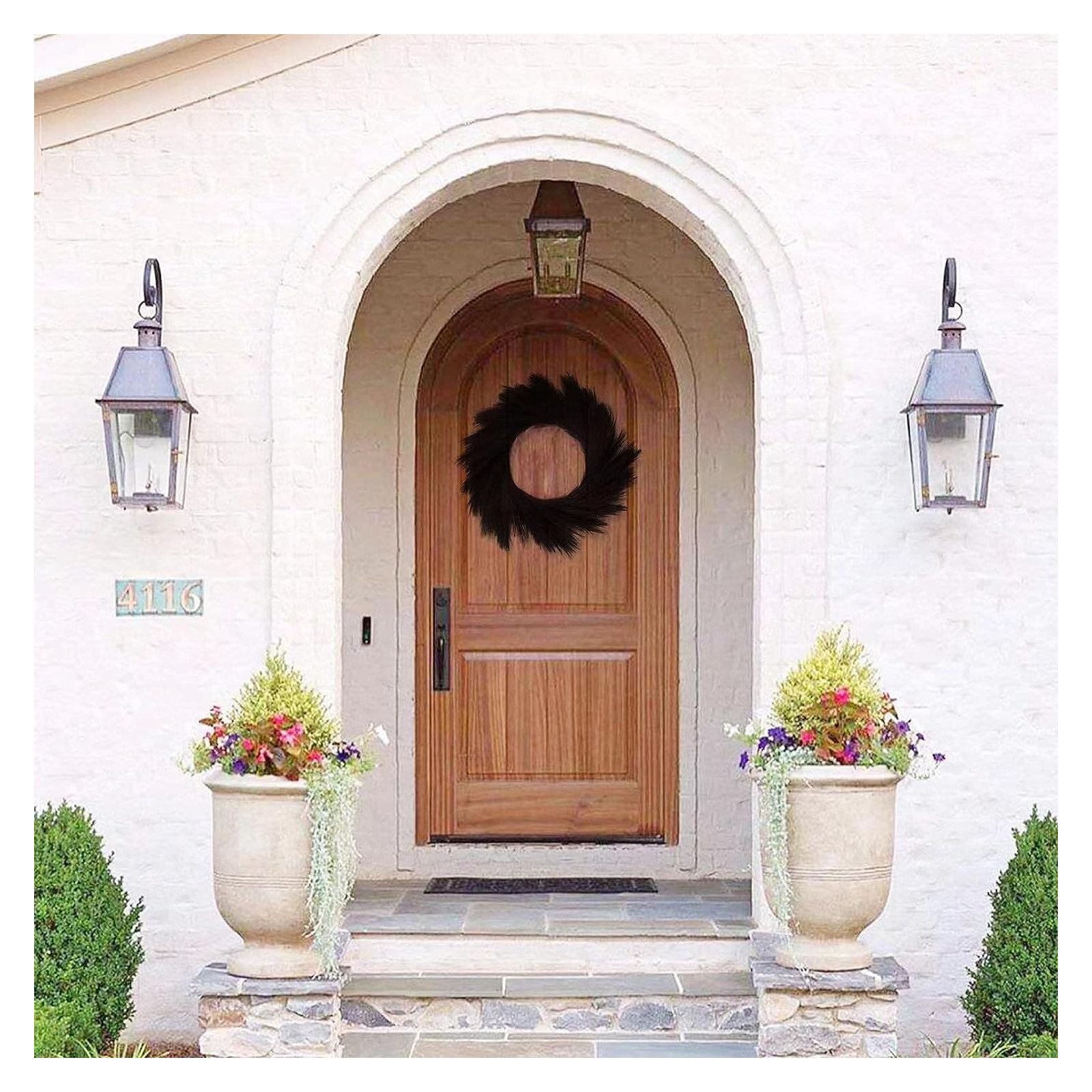 22'' Faux Grass Silk Wreath