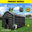 Dôme de fête portable 16,5 'x 13' avec ventilateur-116154352-116154350