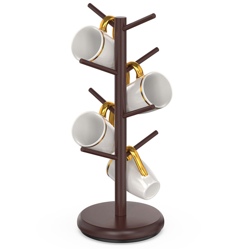 Matsumura Corsham Bamboo Coffee Mug Tree, Brown