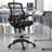 Mignone Mid-Back Transparent Mesh Office Chair with Flip-Up Arms-83161081
