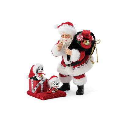 Ensemble de figurines 2 pièces 10 pouces possibles 101 Rêves possibles de Dalmatiens et père Noël Disney	