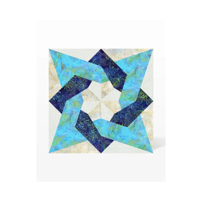 AccuQuilt GO! Matrice de découpe de tissu à bord 10 po Tangled Star pour projets de courtepointe