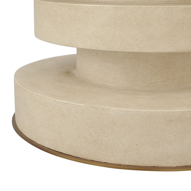 Eco Side Table, Faux Antique Gesso