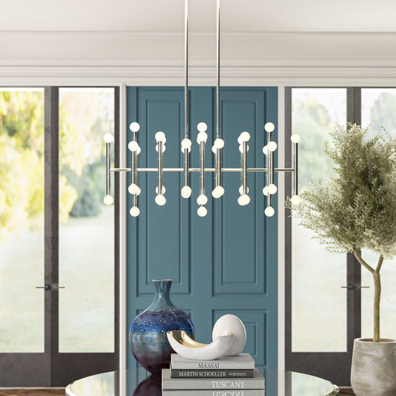 Meurice 42 - Light Chandelier, Polished Nickel