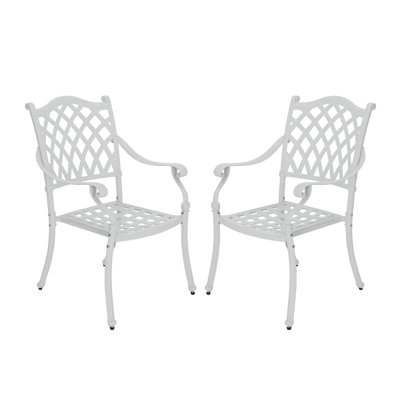 Outdoor Cast Aluminum Dining Armchair