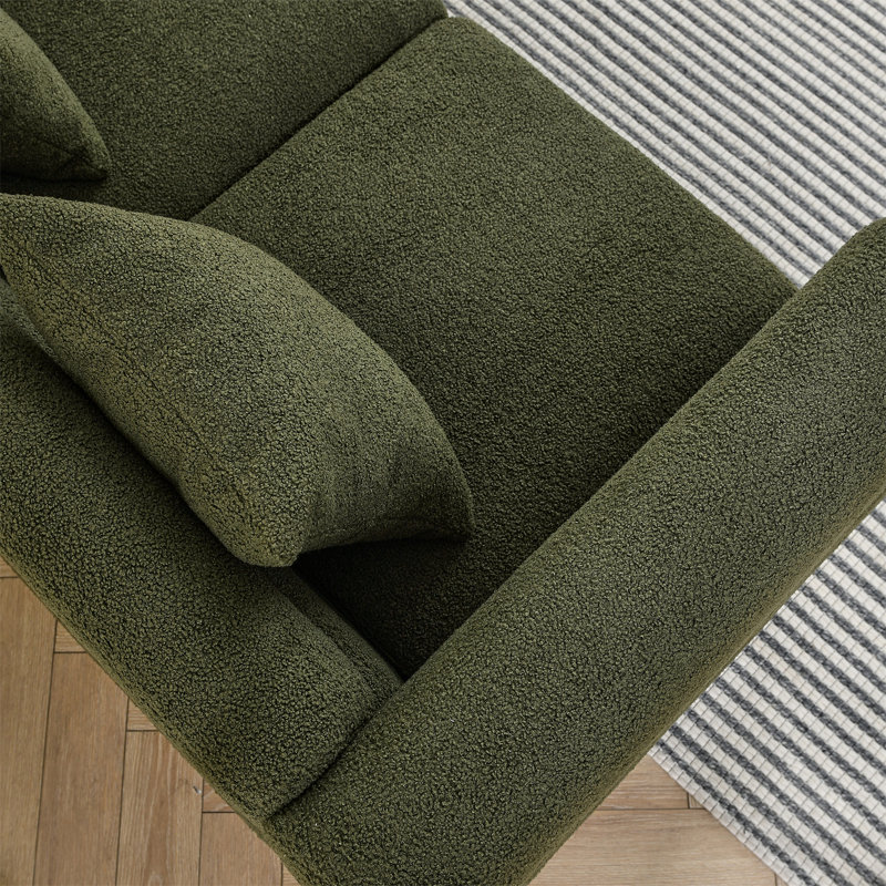 Canapé modulaire surdimensionné 3 places 81 pouces, Vert, H 28 po x l 81 po x P 32 po