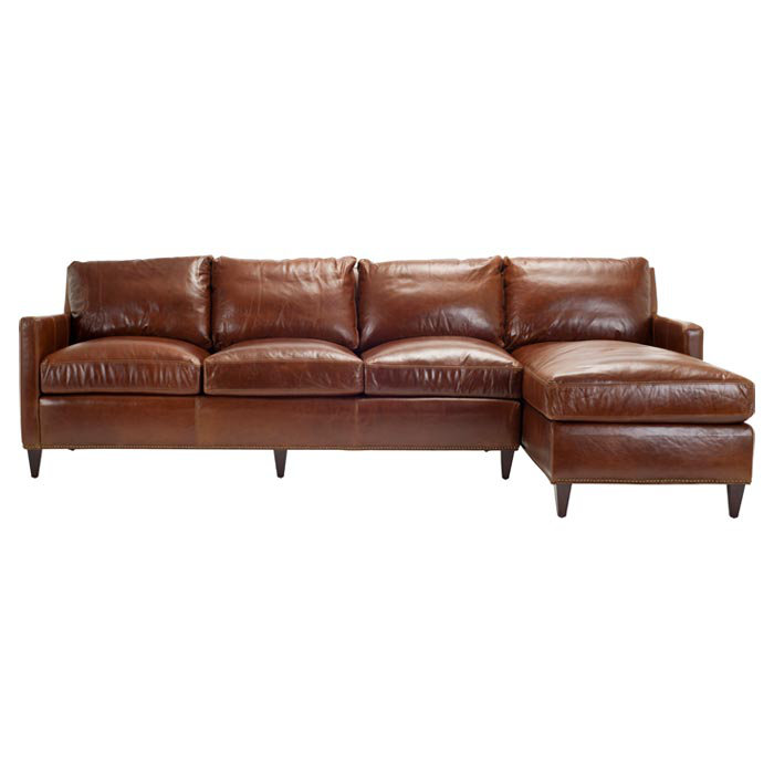 Canapé modulaire en cuir York, Face à la droite