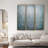 3 Piece Picture Frame Multi-Silver Ice Textured Metallic Hand Painted Canvas Wall Art by Martin Edwards