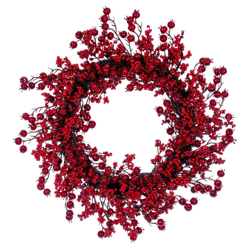 28 " Berry Plastic Wreath