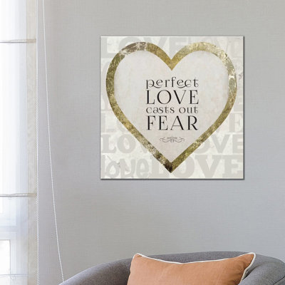 Gold Foil And Black Text Scriptures 4 by Melody Hogan - Wrapped Canvas Print