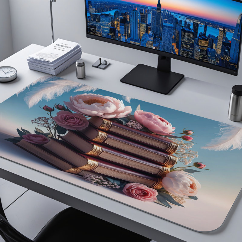 Polyester Desk Pad, 14.4x12.1