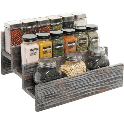 Freestanding Wood Spice Rack