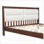 Structure de lit plateforme en bois massif de très grande taille avec tête de lit tapissier en velours, sans sommier tapissier-2105293494-2105293492