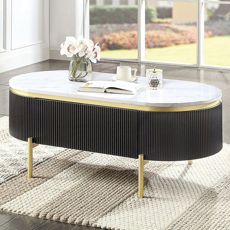 Coffee Table, Living Room Table With Drawer, Center Table