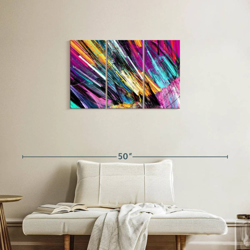 Avery Rainbow Abstract, 20" H x 33" W