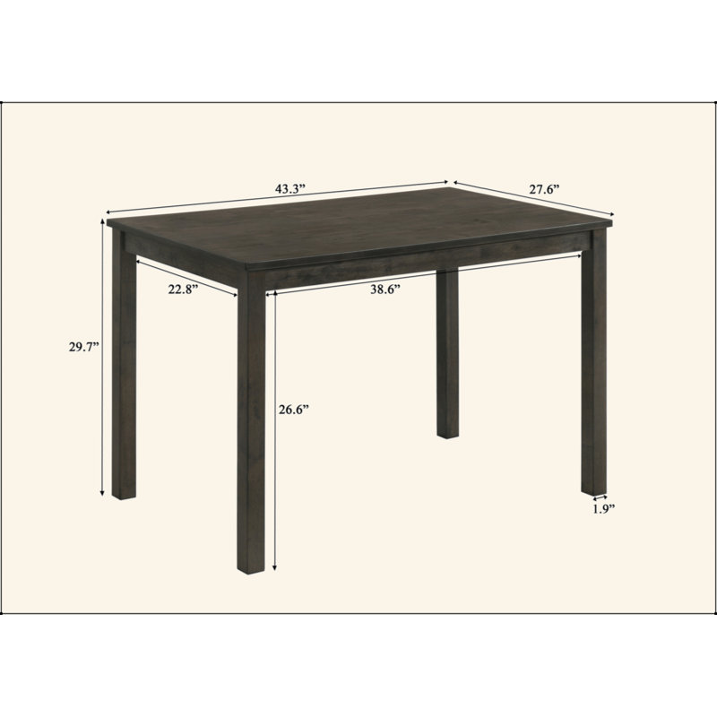 Table de salle à manger contemporaine 1pc