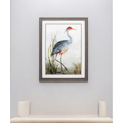 Art mural encadré 36 "x 27" brun