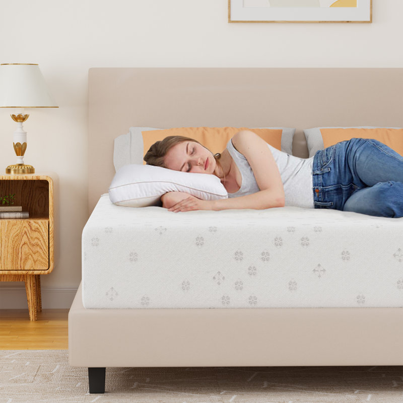 10" Medium Firm Gel Memory Foam Mattress In A Box ，High-Density Support, Motion Isolation & Removable Cover-100 Night Trial 