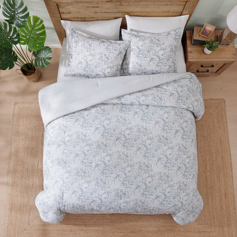 Ensemble d'édredon Tommy Bahama Orchid Bay, Édredon pour très grand lit + 2 taies décorativ