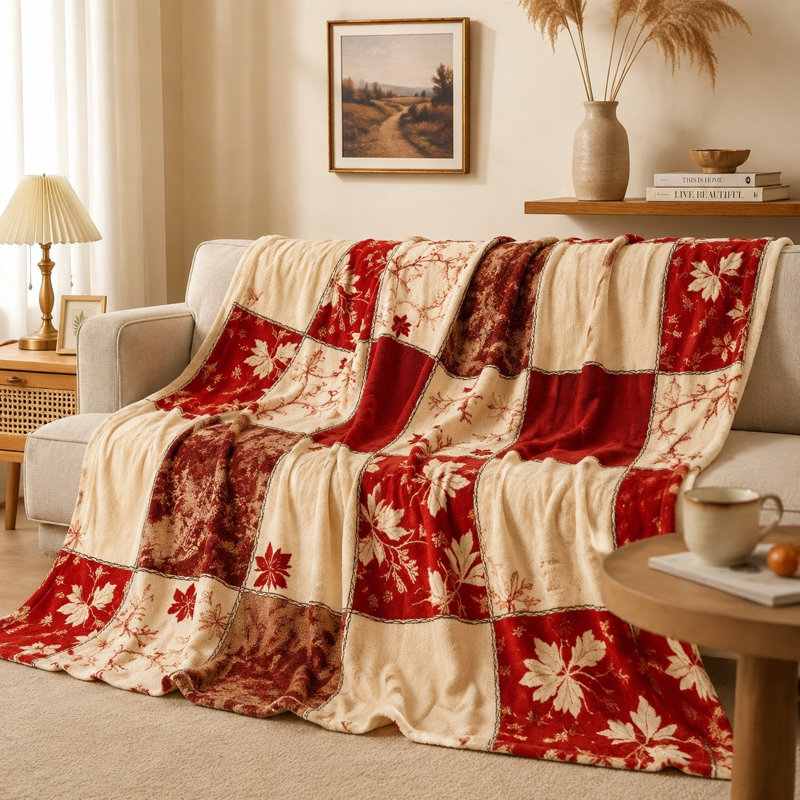 Jeté douillet en flanelle Cozy, L 50 po x l 40 po