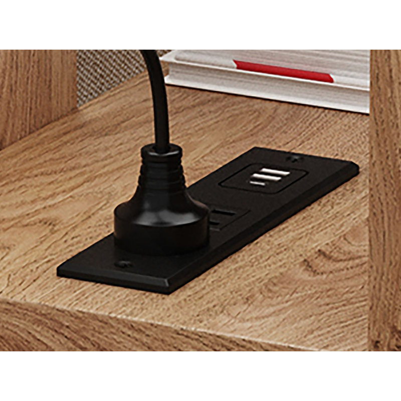 Table d'entrée robuste et polyvalente avec station de charge et beaucoup de rangement, parfaite pour les maisons modernes