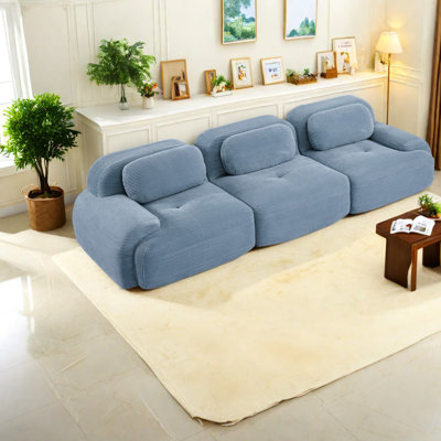 Premium Corduroy Modular Sofa, Ergonomic Design For Home