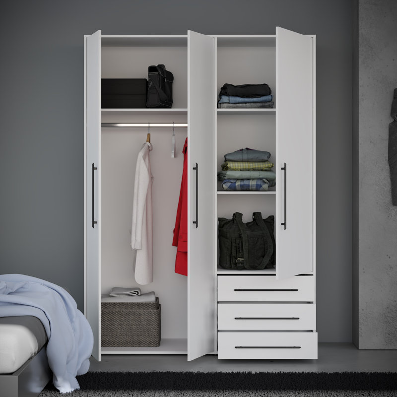 Mokkaro 3 Door Wardrobe
