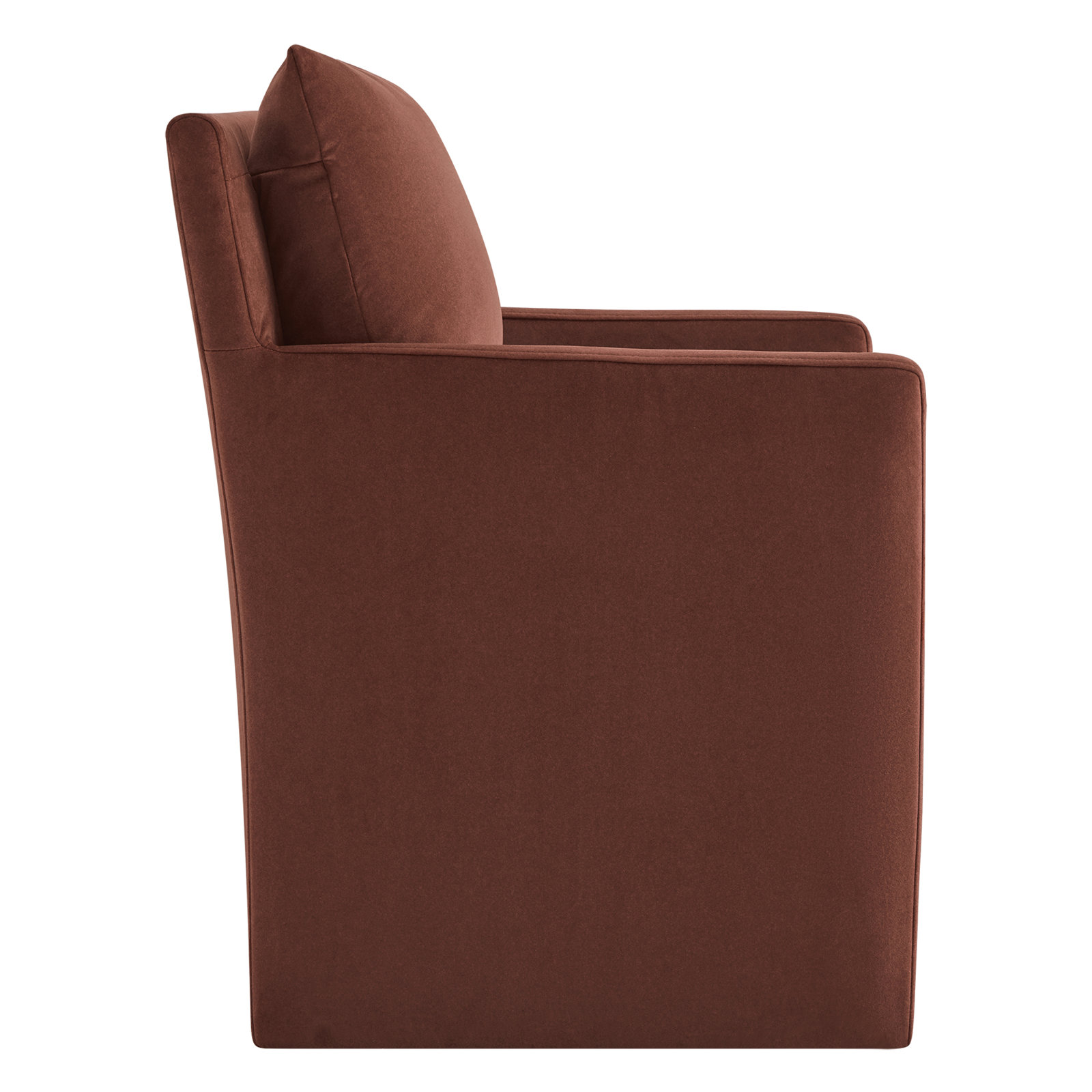 Alayaa Dining Armchair, Brick Polyester