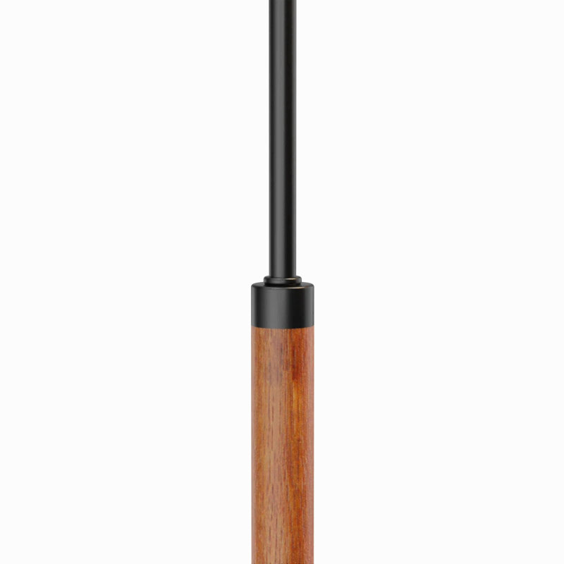 Lampe sur pied moderne en métal avec base en marbre et verre noir